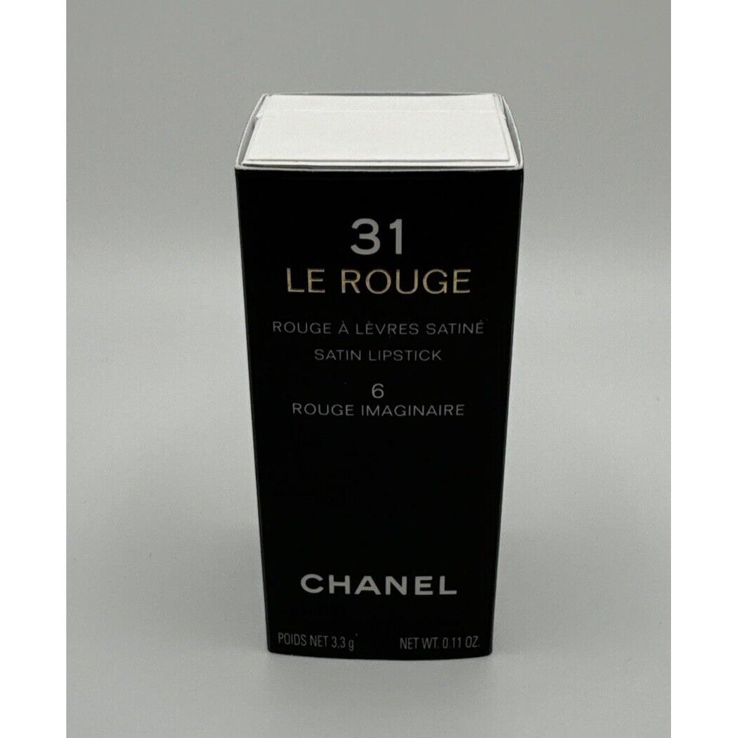 Chanel 31 LE Rouge Satin Lipstick 6 Rouge Imaginaire 3.3g / .11 Oz