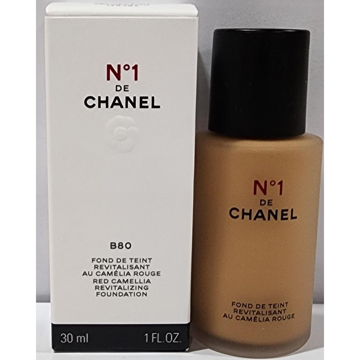 Chanel 1 Red Camellia Revitalizing Moisturizing Foundation B80 1 Fl Oz