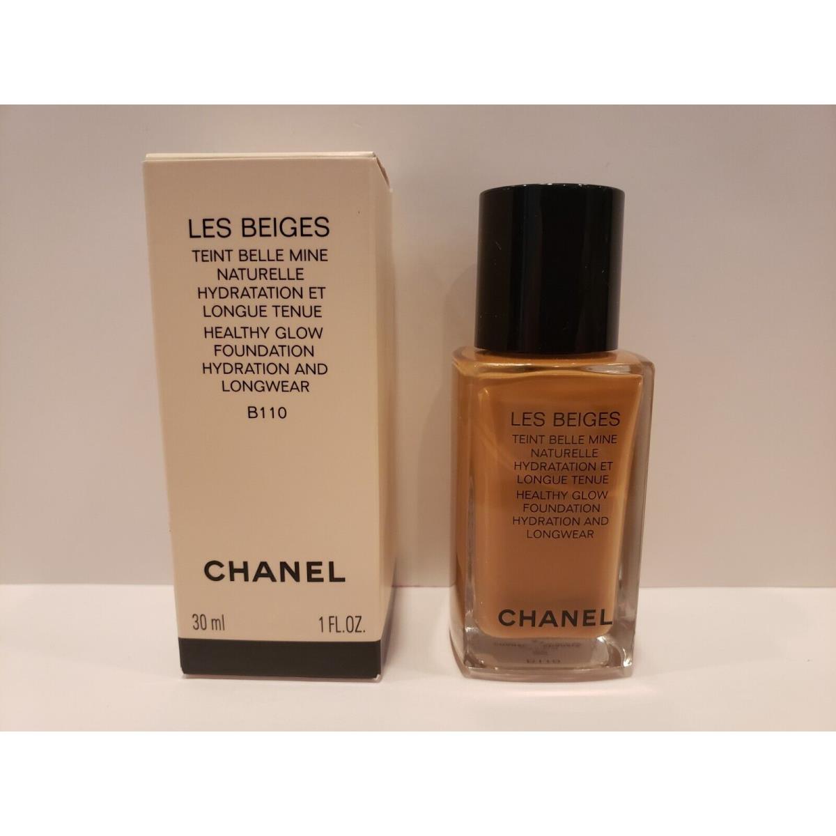 Chanel Les Beiges Healthy Glow Foundation Hydration and Longwear B110 1 Fl Oz