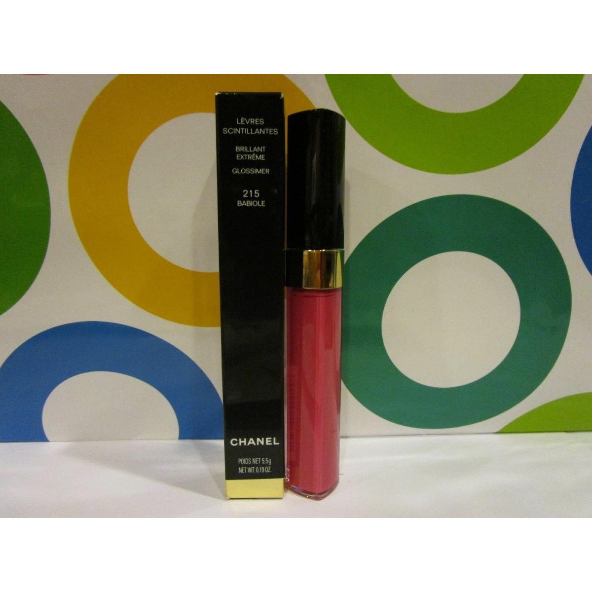 Chanel ~ Levres Scintillantes Glossimer Lipgloss ~ Levres Scintillantes Glossimer Lipgloss 215 Babiole 0.19 OZ Boxed