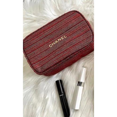 Chanel Limited Go To Extremes Mascara Set Le Volume + Lash Primer In Red Purse