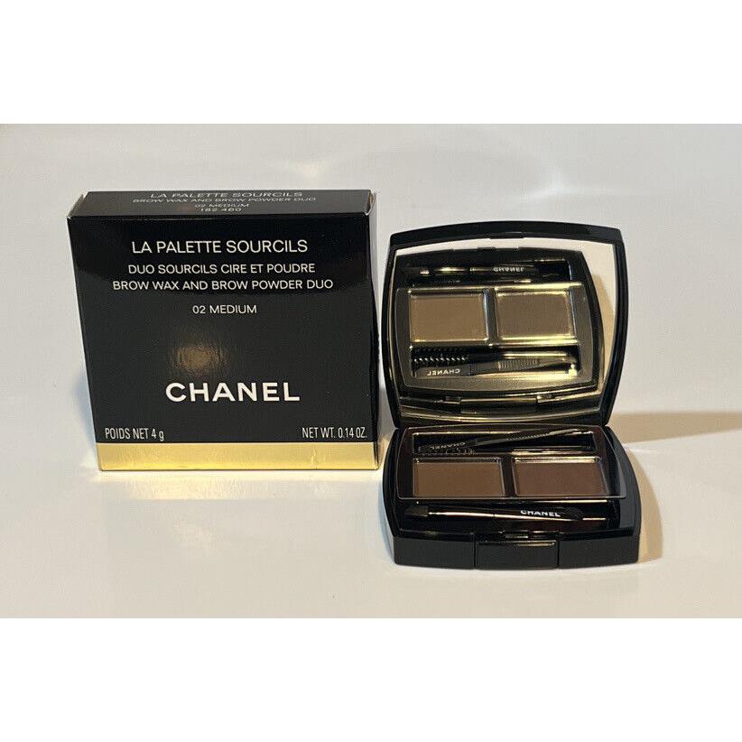 Chanel LA Palette Sourcils Brow Wax Powder Duo 02 Medium 0.14oz