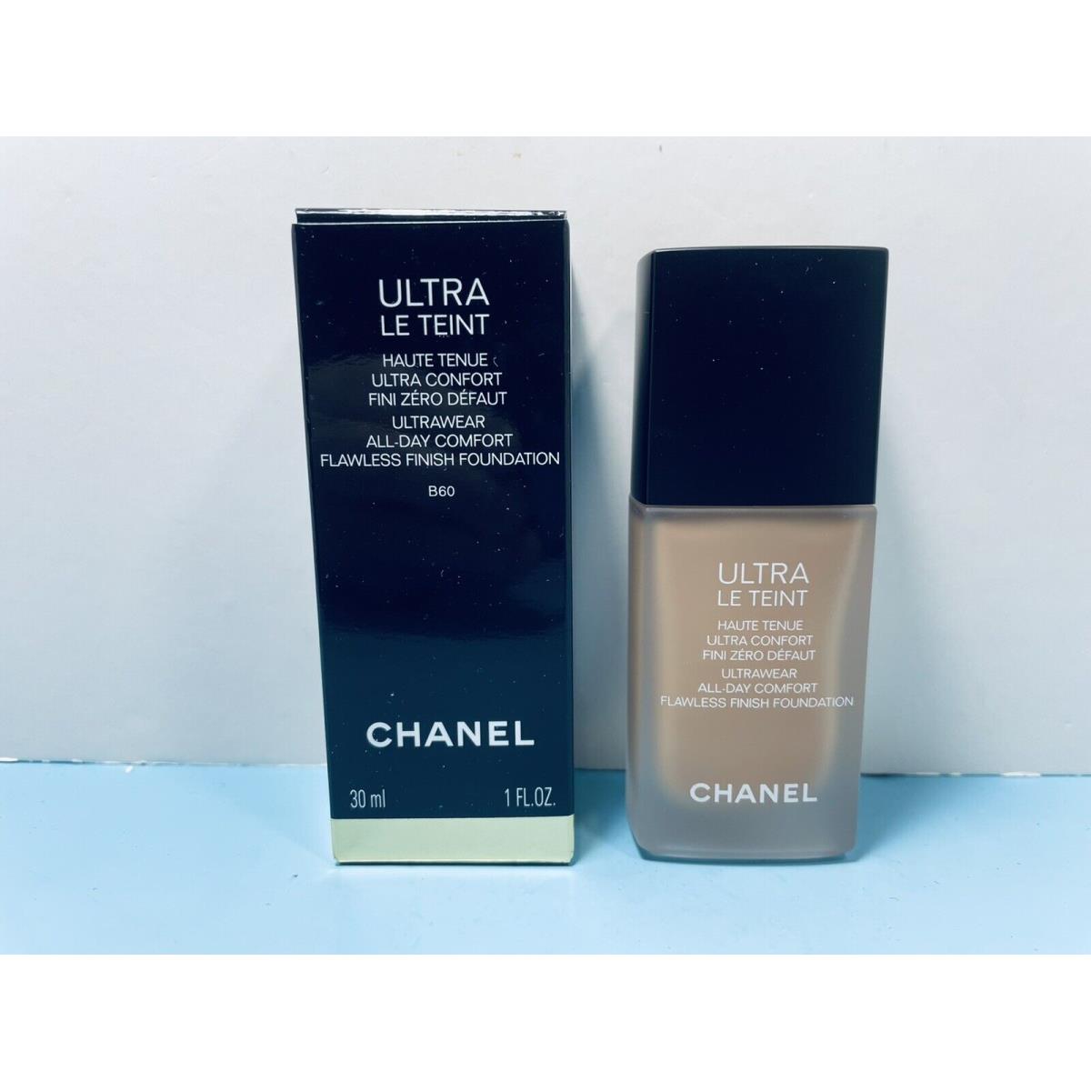 Chanel - Ultrawear All Day Comfort Flawless Finish Foundation - B60 -1 OZ -boxed