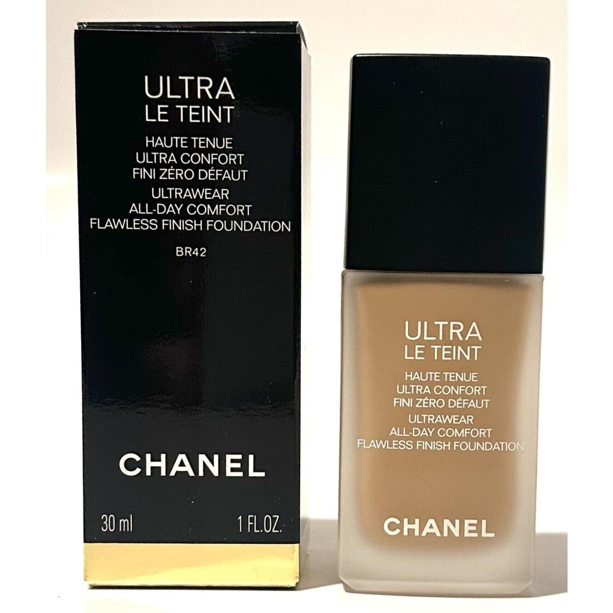 Chanel Ultra LE Teint Ultrawear Flawless Finish Foundation BR 42 1 oz