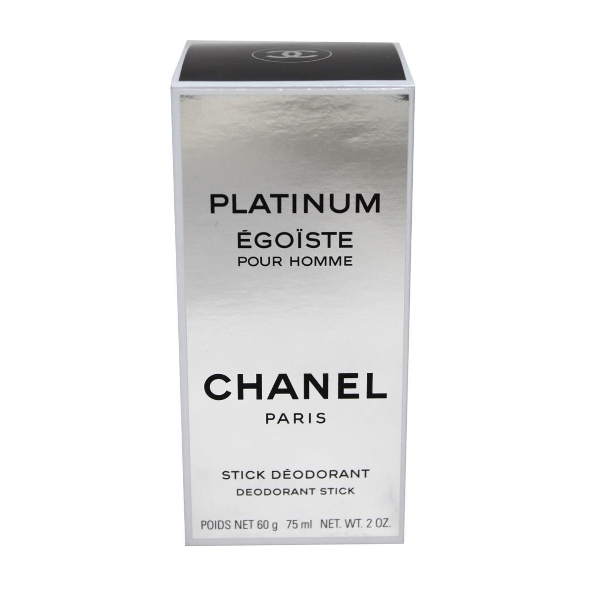 Chanel Platinum Egoiste Pour Homme Deodorant Stick 2 Ounces