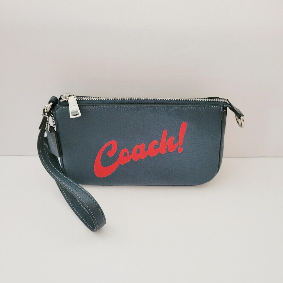 Coach CU250 Nolita 19 Coach Graphic Wristlet Small Shoulder Bag Denim