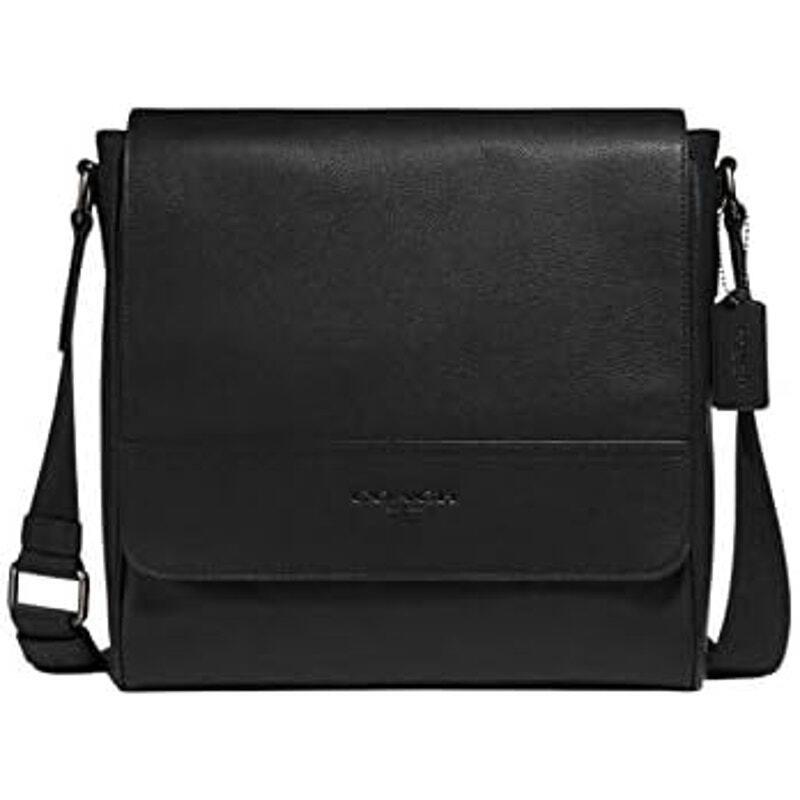 Coach Women`s Houston Map Bag Black Leather