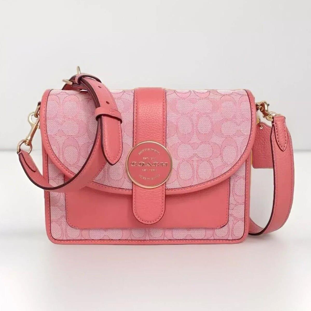 Coach Lonnie Baguette Crossbody in Signature Jacquard Style No. C8306