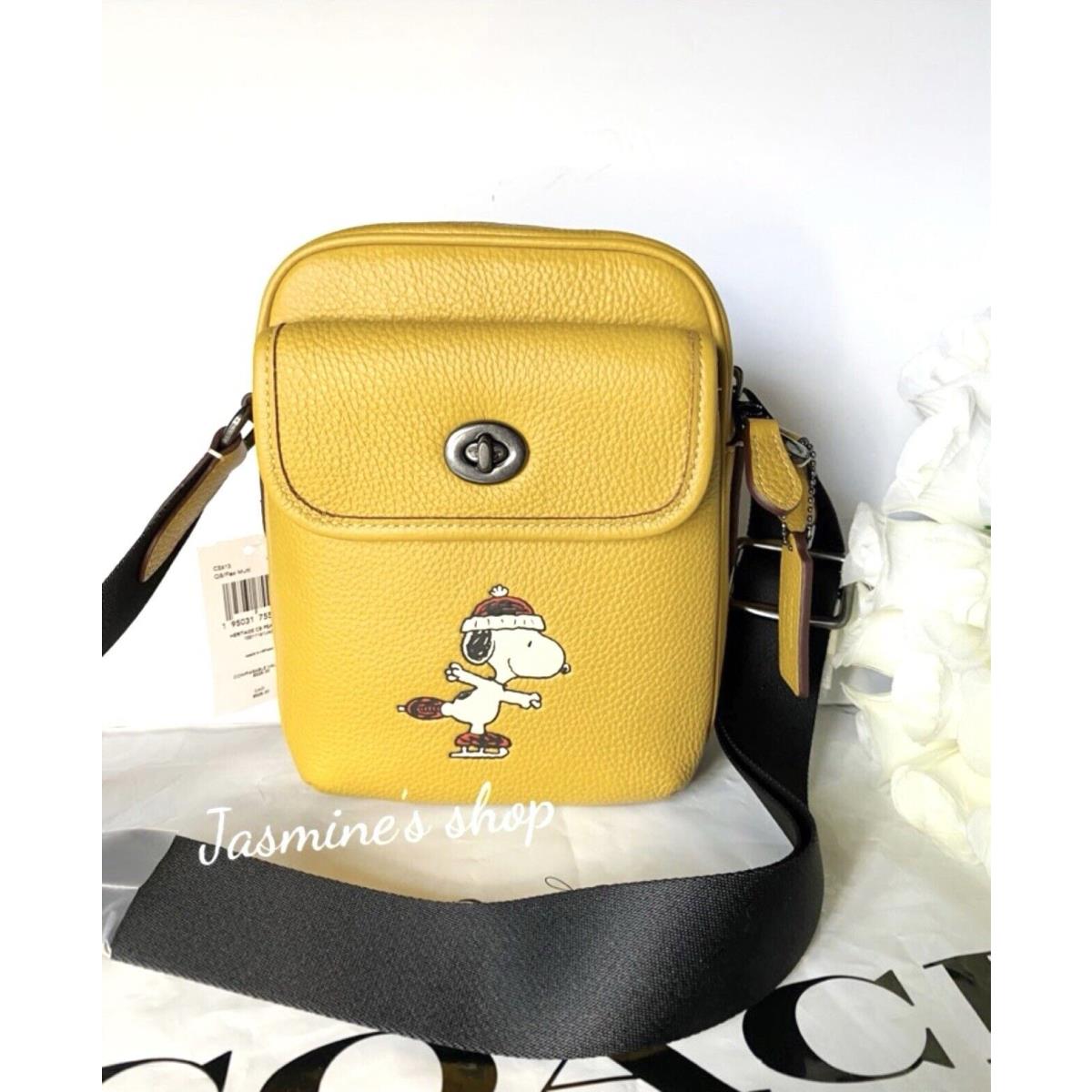 Coach X Peanuts Heritage Leather Crossbody with Snoopy Motif CE613