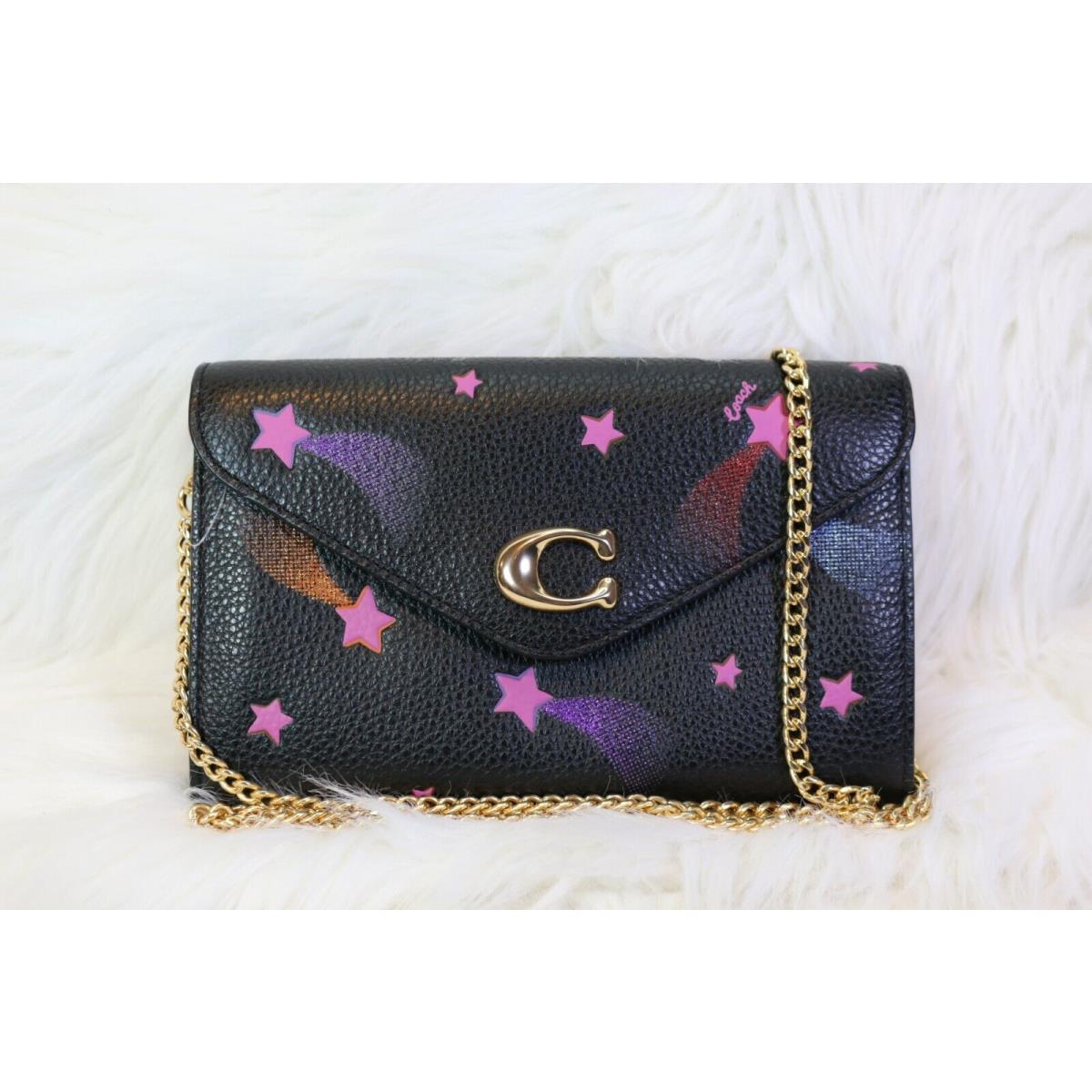 Coach Disco Star Print Tammie Crossbody Handbag C7302 Black Multi