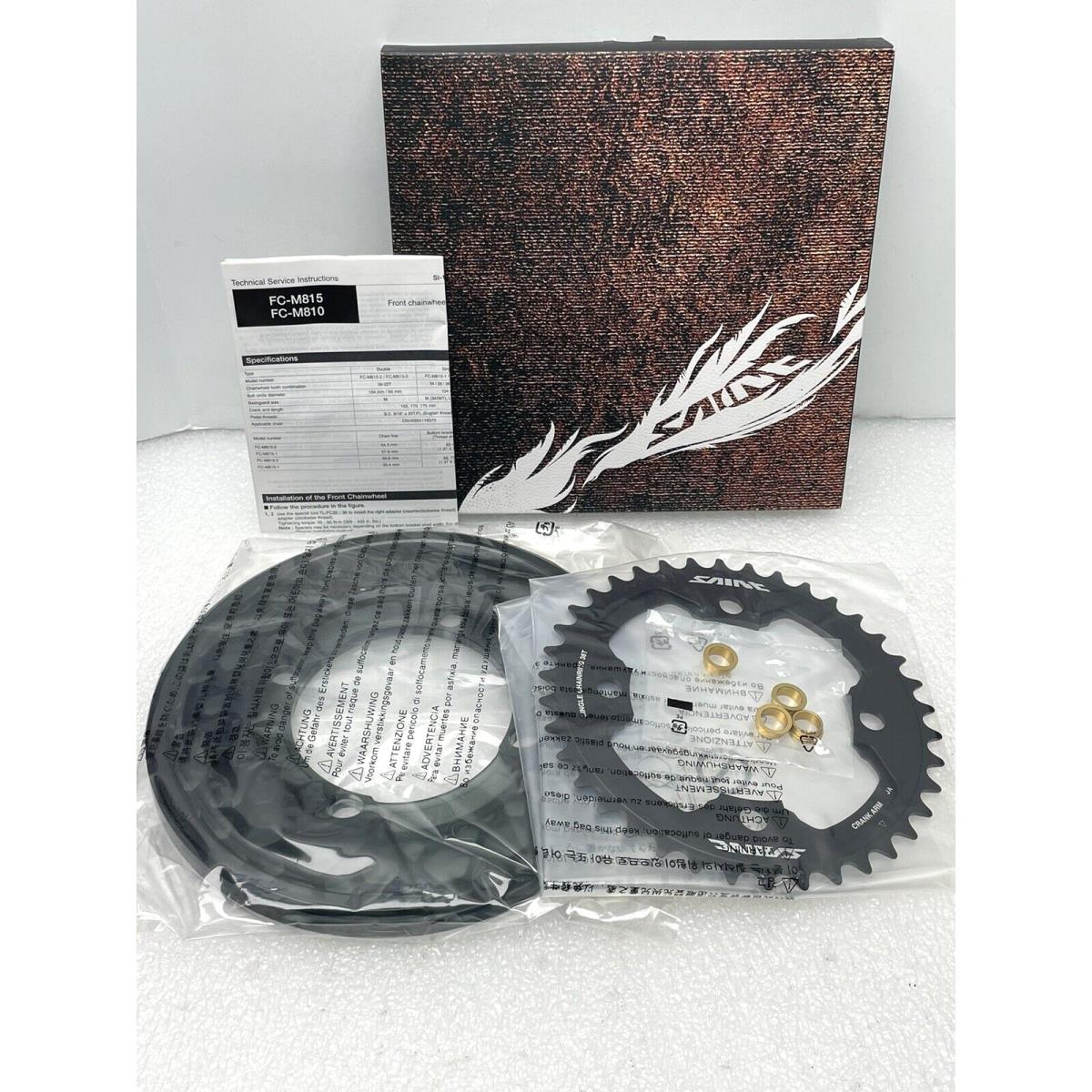 Shimano Saint SM-CR81 38T Single Gear w Rasin Bash Guard Chainring Downhill