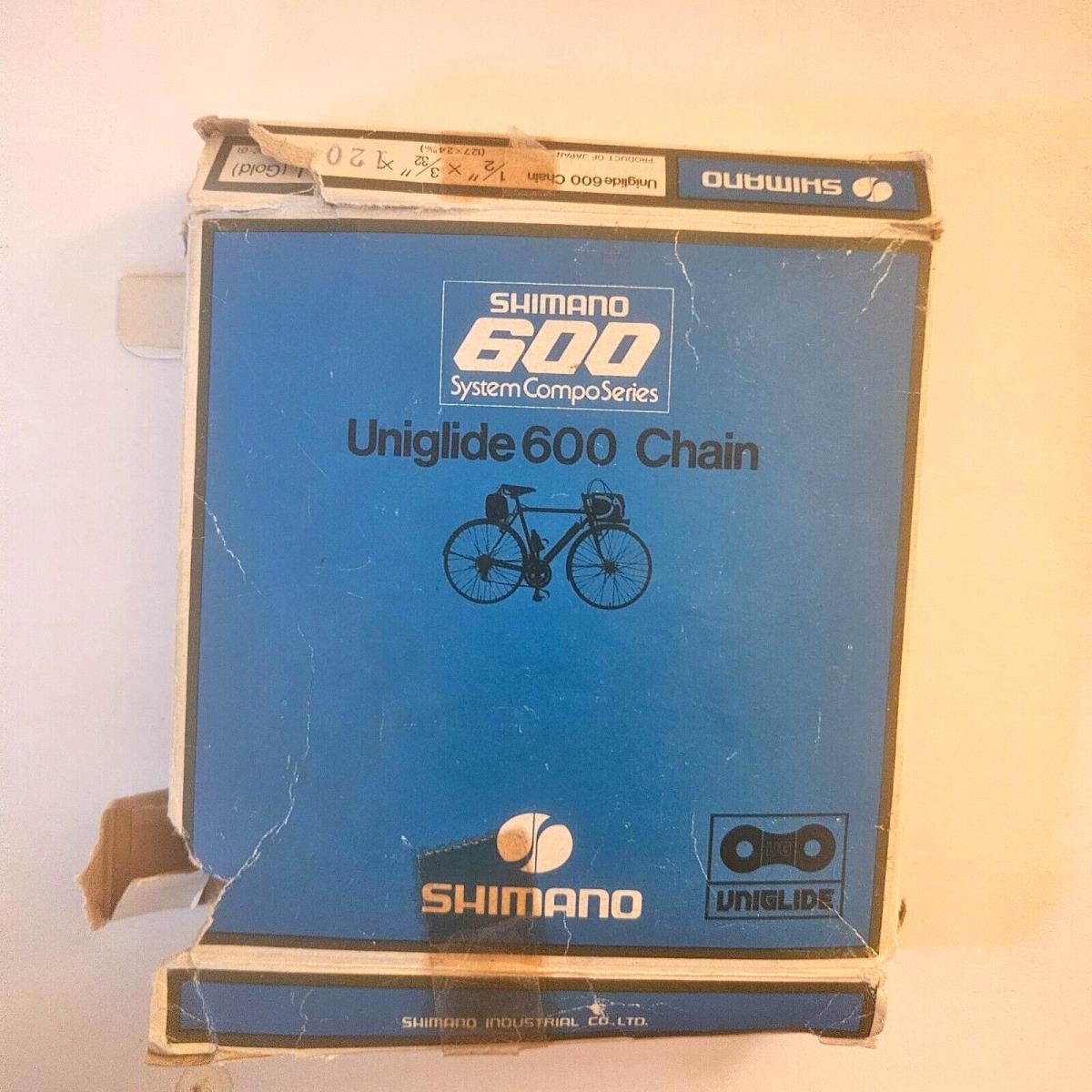 Shimano 600 Uniglide Chain Gold/blk 1/2 X 3/32 120L 5/6 Spd Free Usa Ship