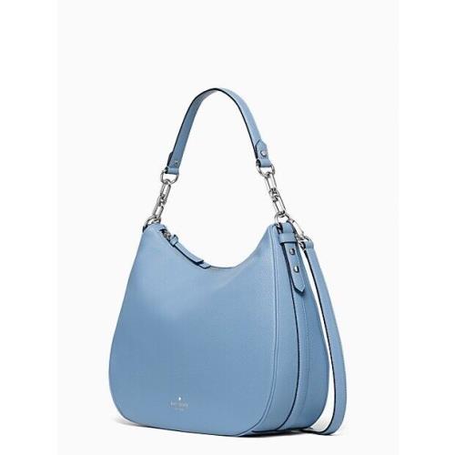 Kate Spade Leather Mulberry Street Vivian Shoulder/hobo/crossbody Bag Sky Blue