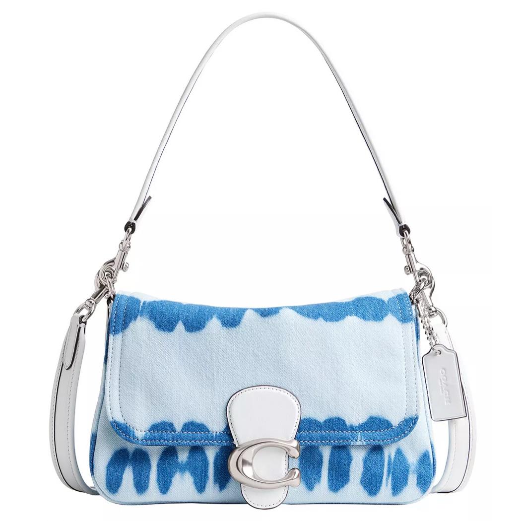 Coach Women`s Soft Tabby with Tie-dye Leather Shoulder Bag