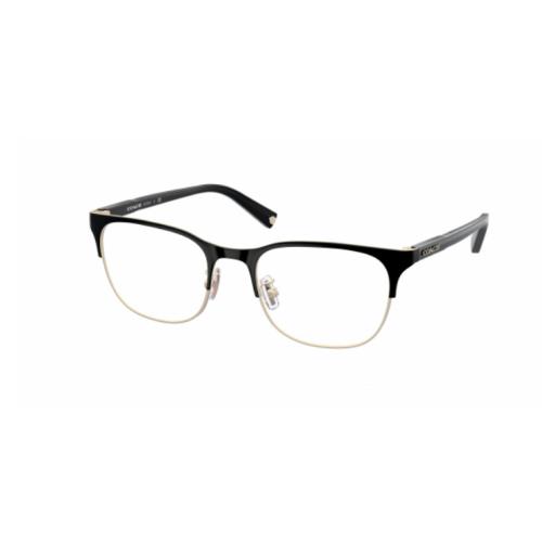 Coach Women`s Eyeglasses HC5131 9346 Black Gold Optical Frame 51-19-145