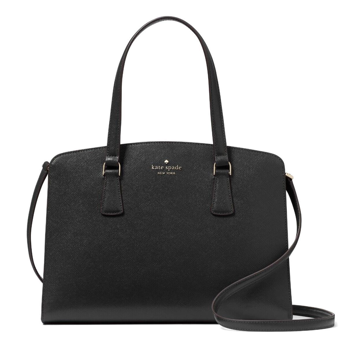 New Kate Spade Perry Medium Satchel Saffiano Leather Black