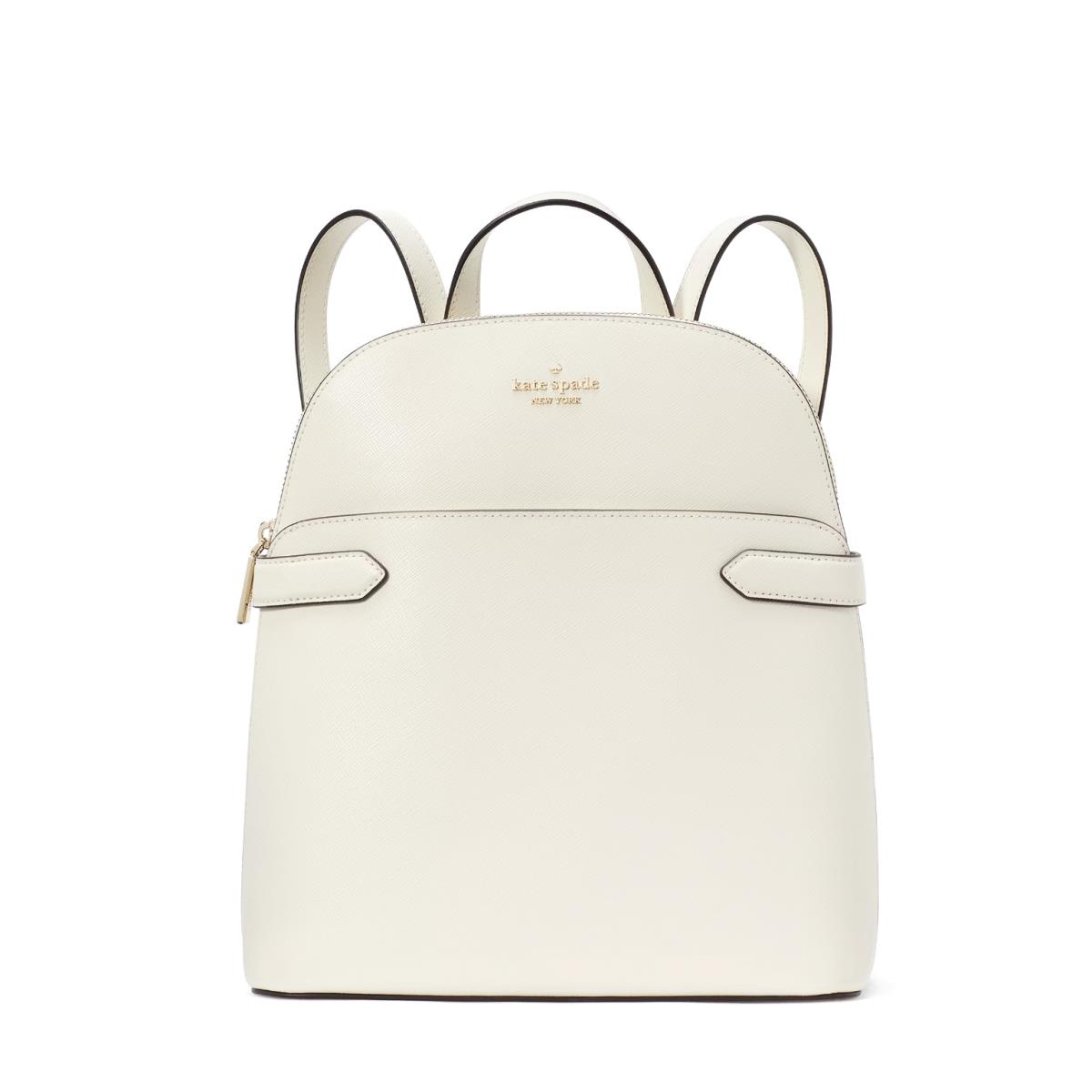 New Kate Spade Staci Saffiano Leather Dome Backpack Meringue