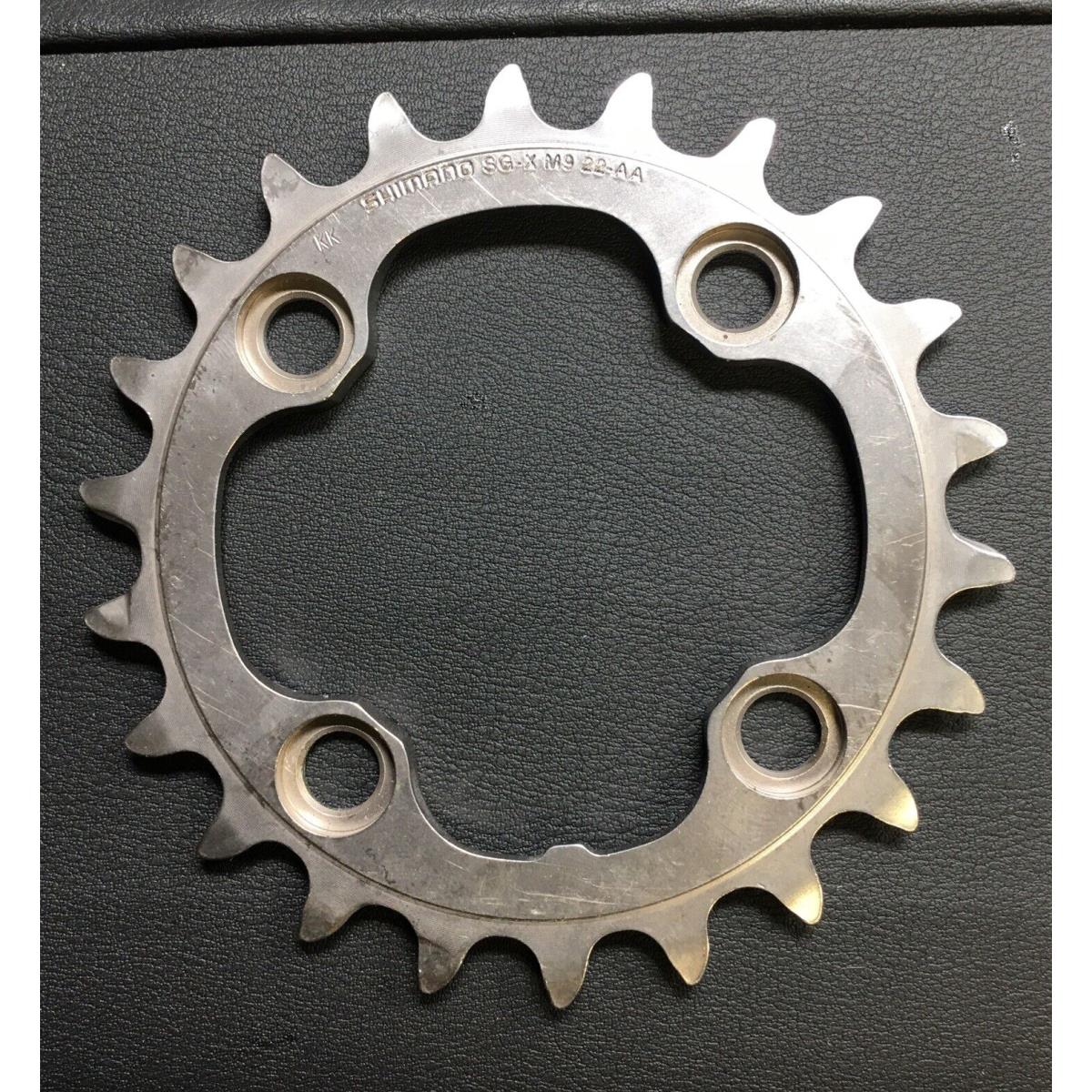 Shimano Xtr M970 22T-AA x 64BCD Mtb / Nos Chainring- 3x9-Spd- Sg-x