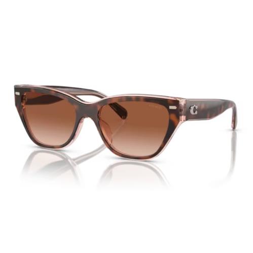 Coach CH571 HC8370U 574413 Sunglasses Women`s Tortoise/brown/pink Gradient 54mm