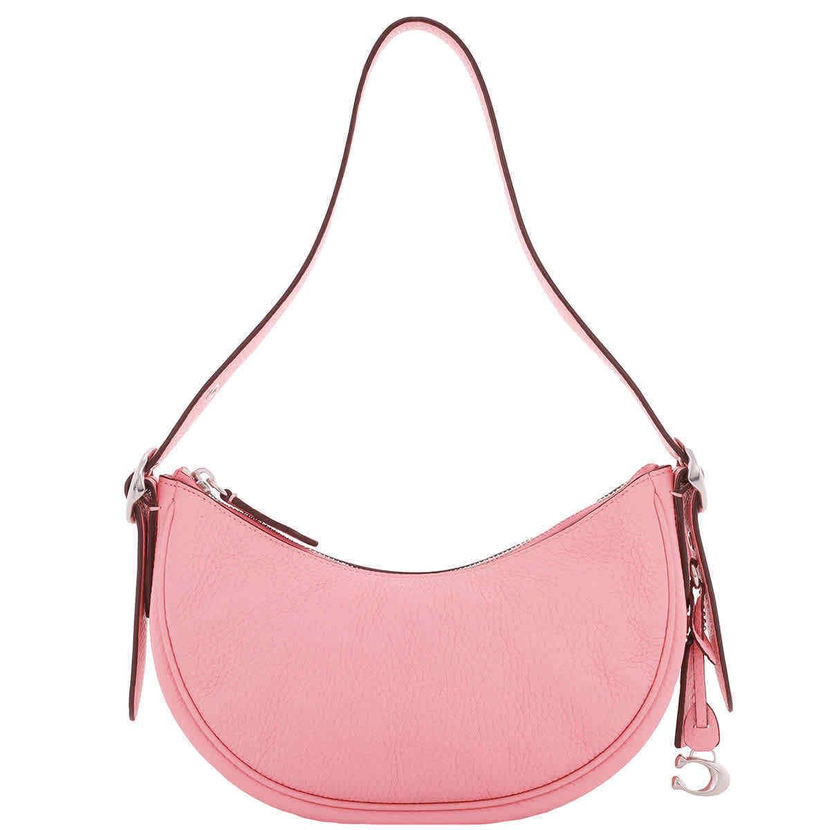 Coach Ladies Flower Pink Leather Luna Shoulder Bag CC439 Lhvdt