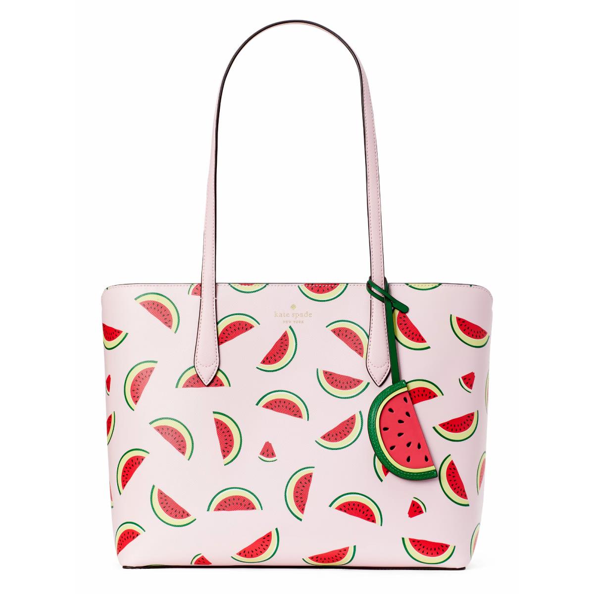 New Kate Spade Marlee Tote Watermelon Party Printed Tote Pink Multi