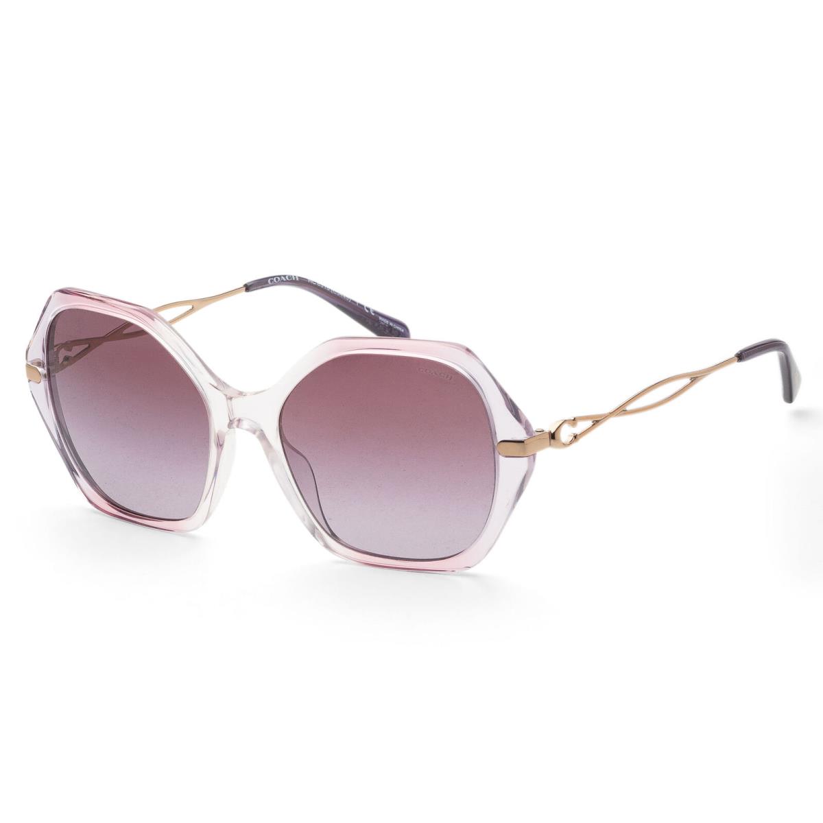 Coach Women`s 57mm Gradient Transparent Violet Sunglasses HC8315-56418H-57