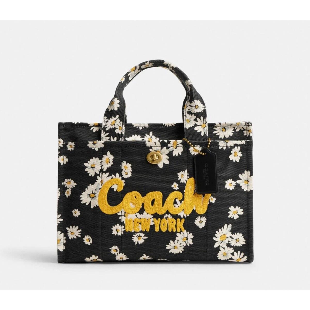 Coach Floral Print Canvas Cargo Medium Tote