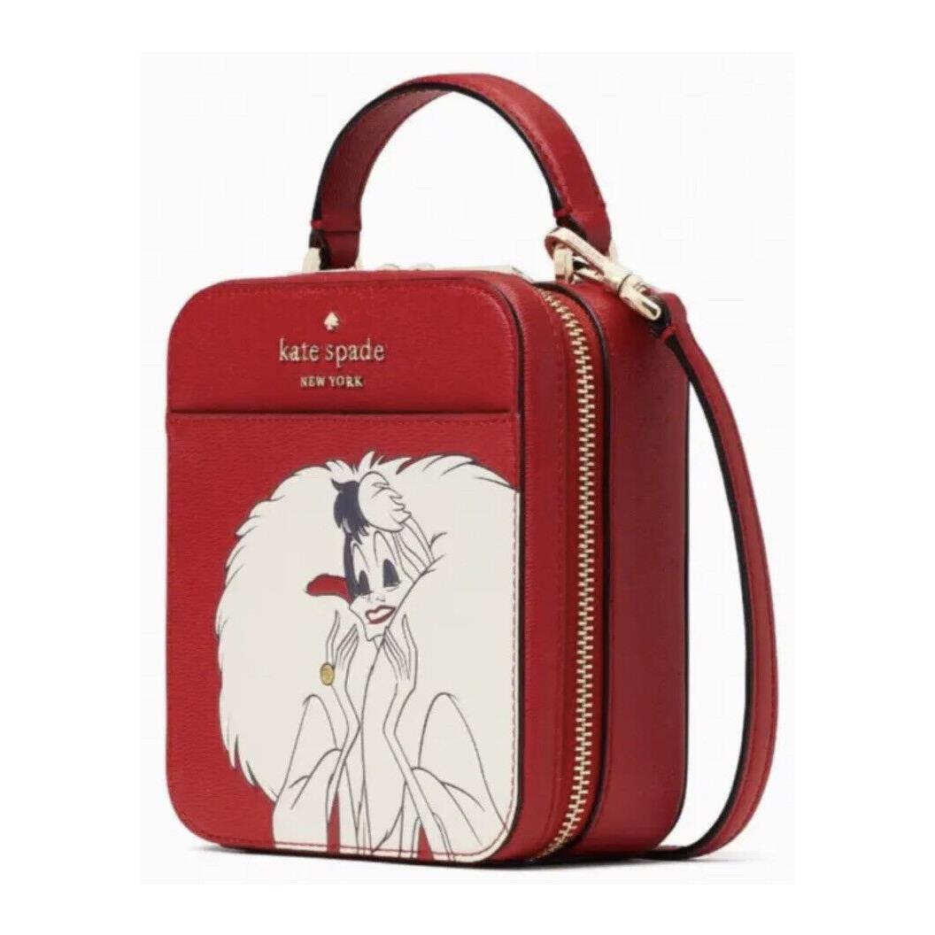 Kate Spade Disney 101 Dalmatians Cruella Red Vanity Crossbody K8097