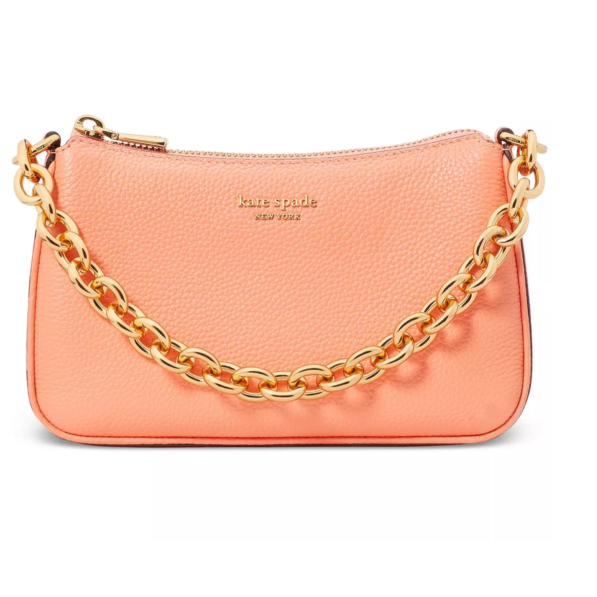 Kate Spade Jolie Pebbled Leather Convertible Crossbody Melon Ball