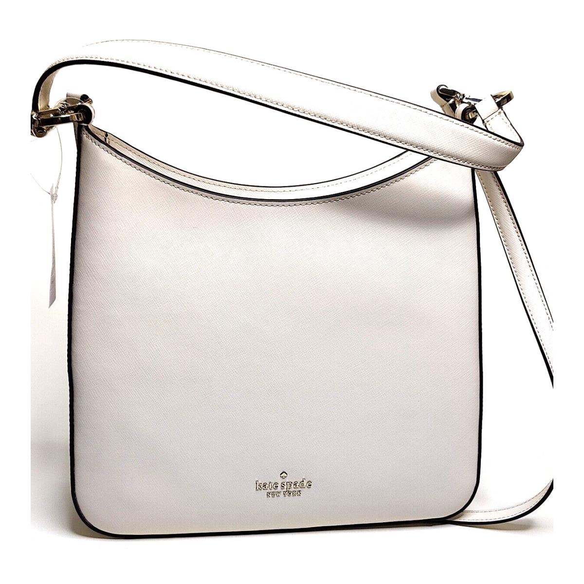 New Kate Spade Perry Leather Shoulder Bag In Parchment White K8695