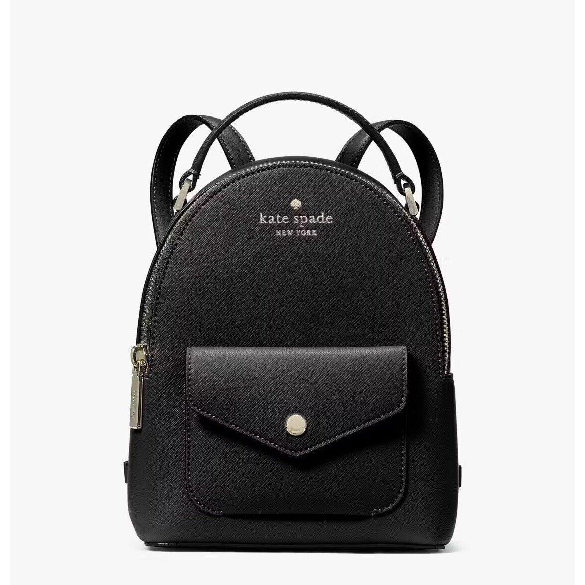 Kate Spade Schuyler Mini Black Saffiano Pvc Leather Backpack