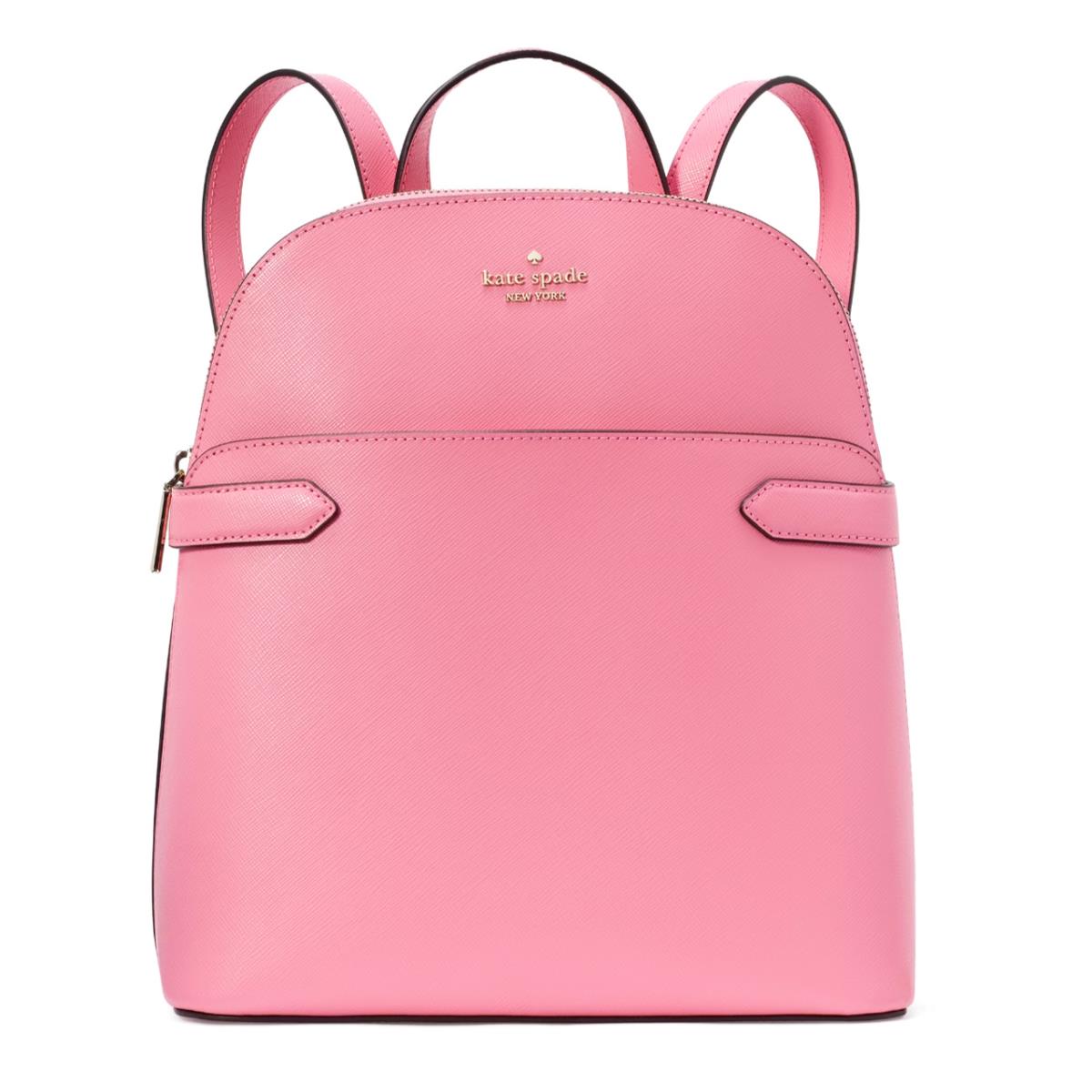 New Kate Spade Staci Saffiano Leather Dome Backpack Blossom Pink