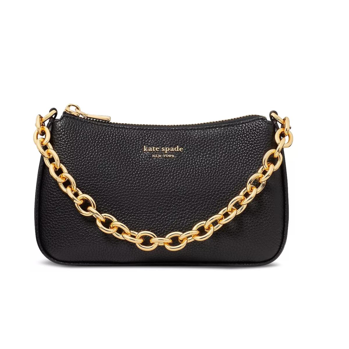 Kate Spade Jolie Pebbled Leather Convertible Crossbody Black