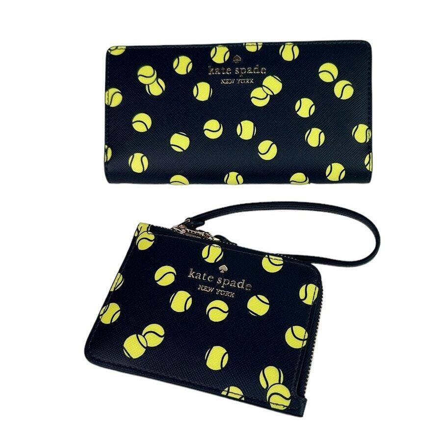 Kate Spade Tennis Toss Large Slim Bifold Wallet