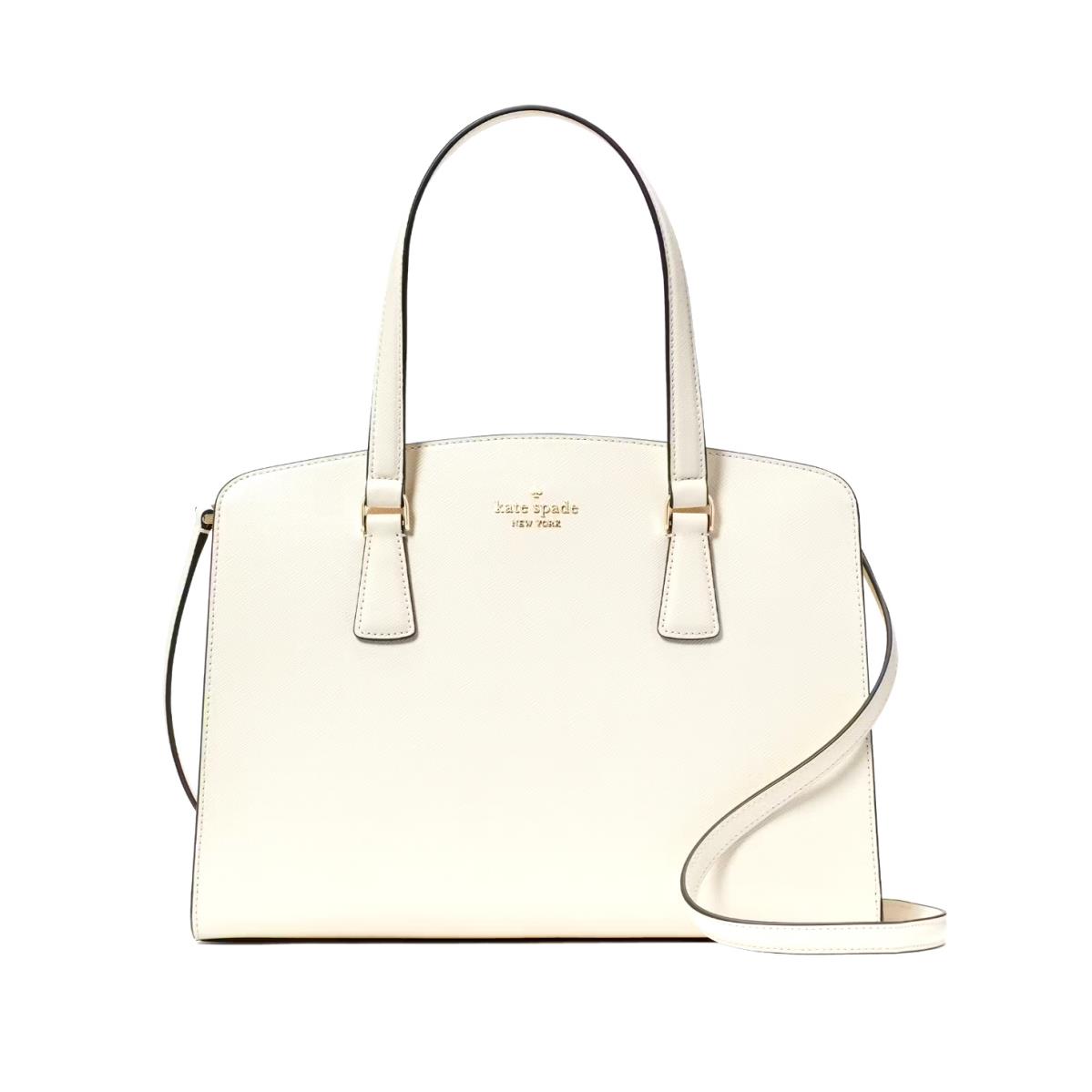 New Kate Spade Perry Medium Satchel Saffiano Leather Meringue