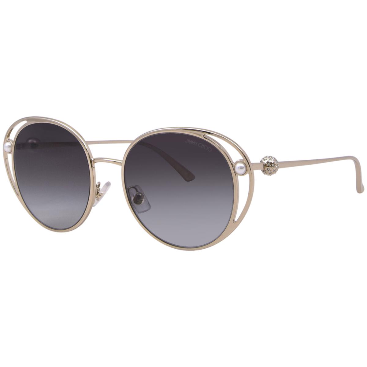 Jimmy Choo JC4003HB 30068G Sunglasses Women`s Pale Gold/grey Gradient 53mm