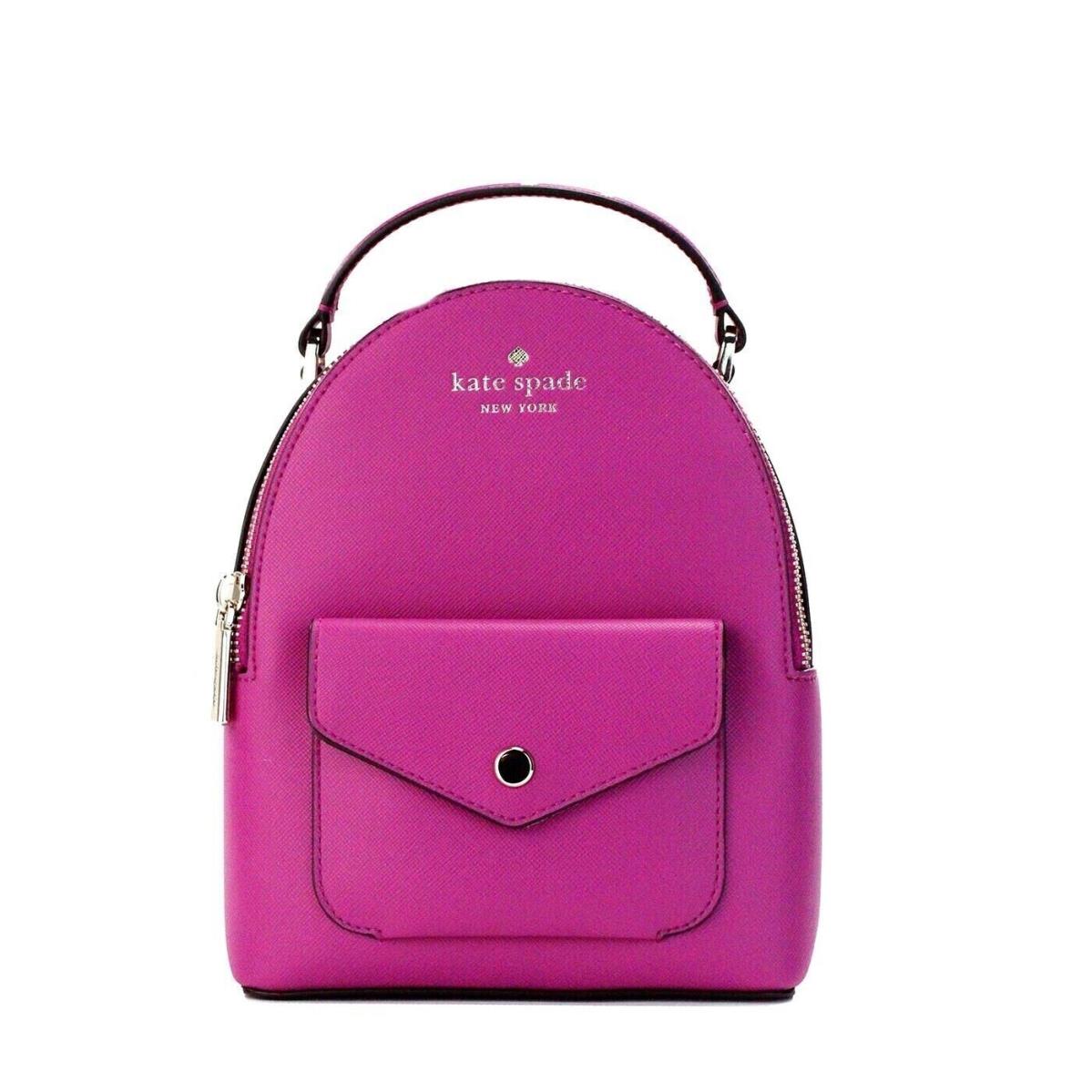 Kate Spade Schuyler Mini Baja Rose Saffiano Leather Backpack Bag Purse H47