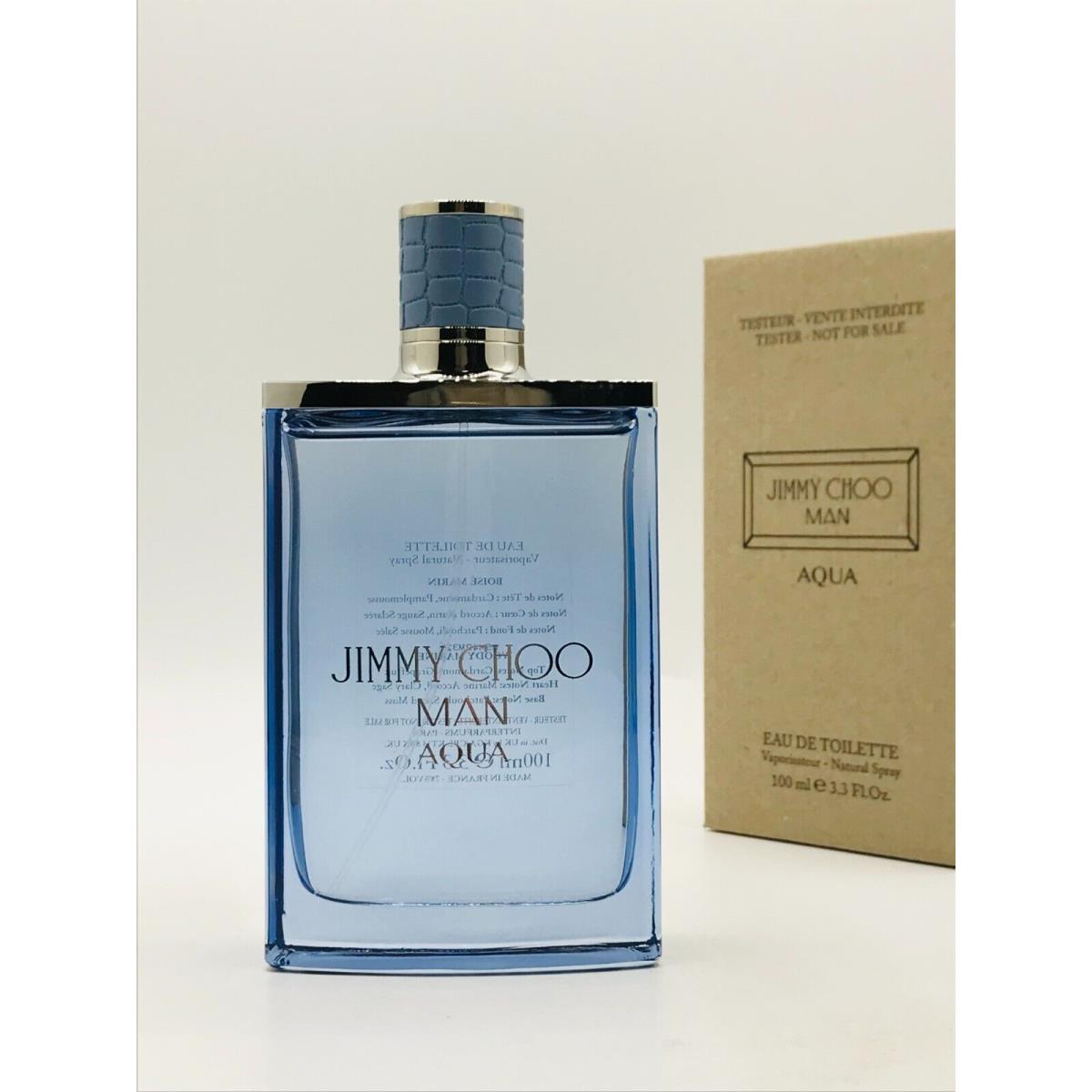 Jimmy Choo Man Aqua Cologne Spray 3.3 oz 100 ml Box As Shown