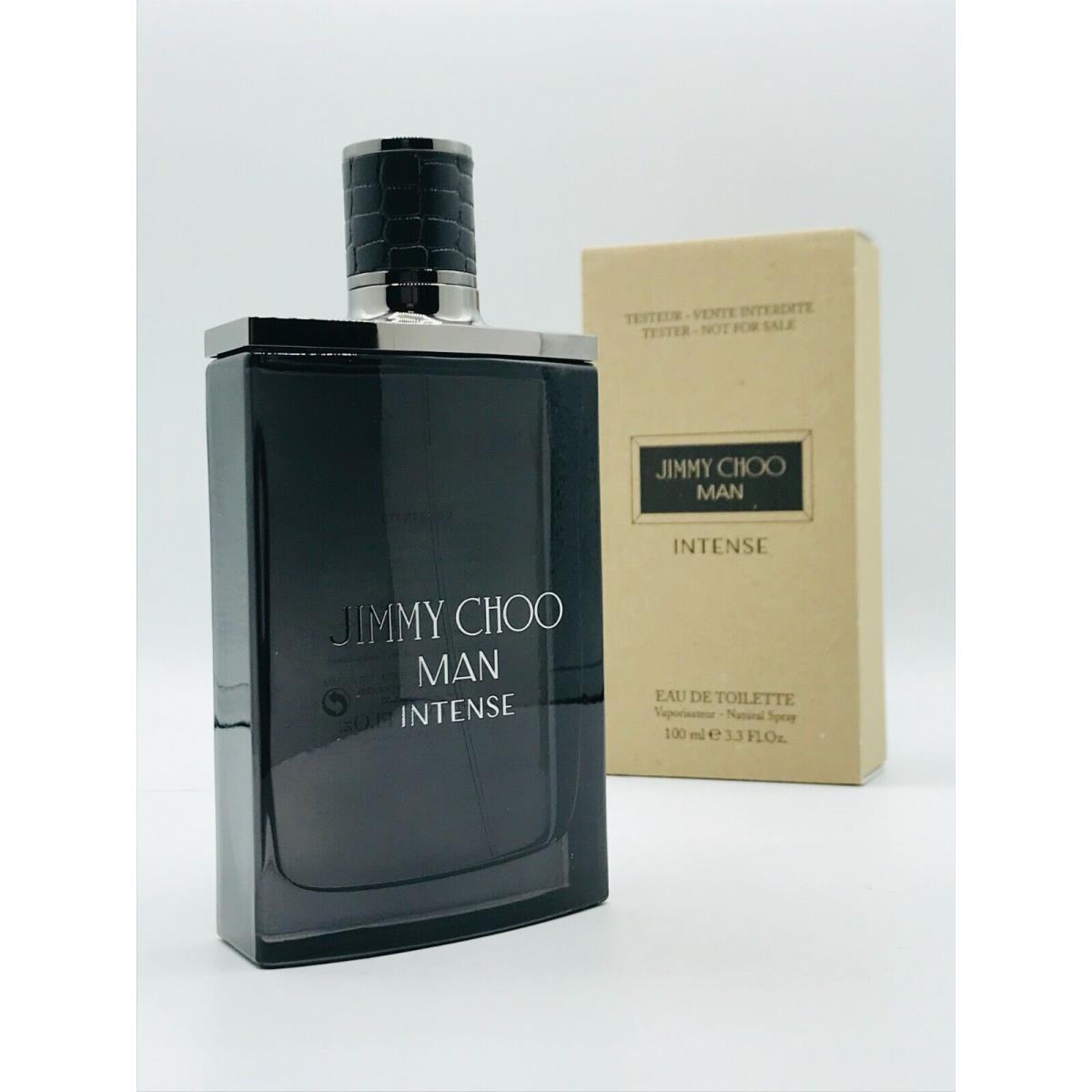 Jimmy Choo Man Intense Cologne Spray 3.3 oz 100 ml Box As Shown