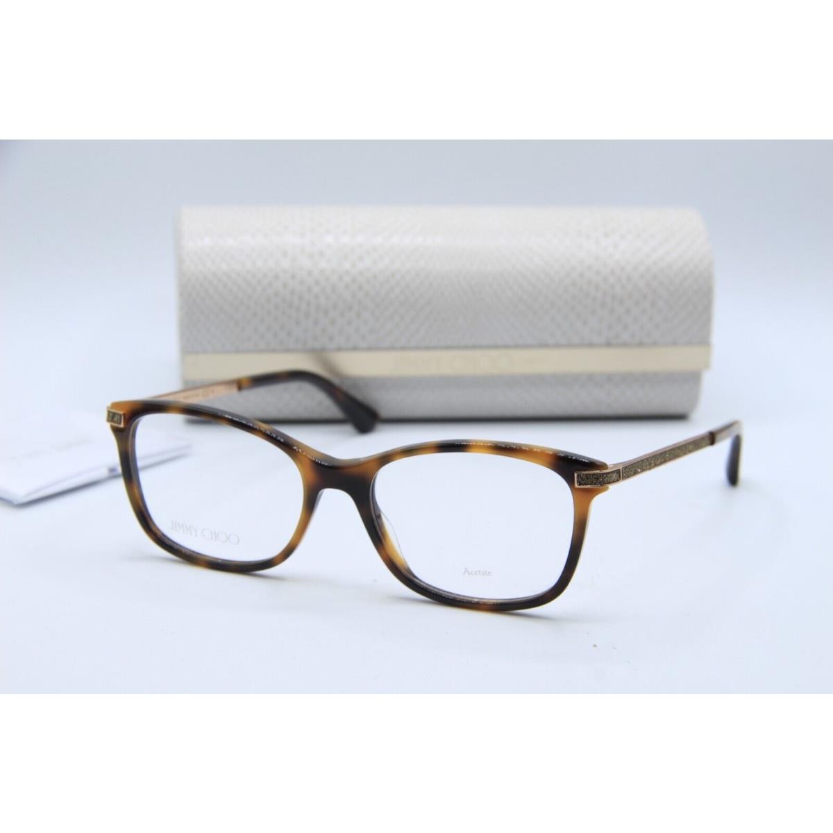 Jimmy Choo JC 269 086 Havana Gold Frames Eyeglasses 52-17