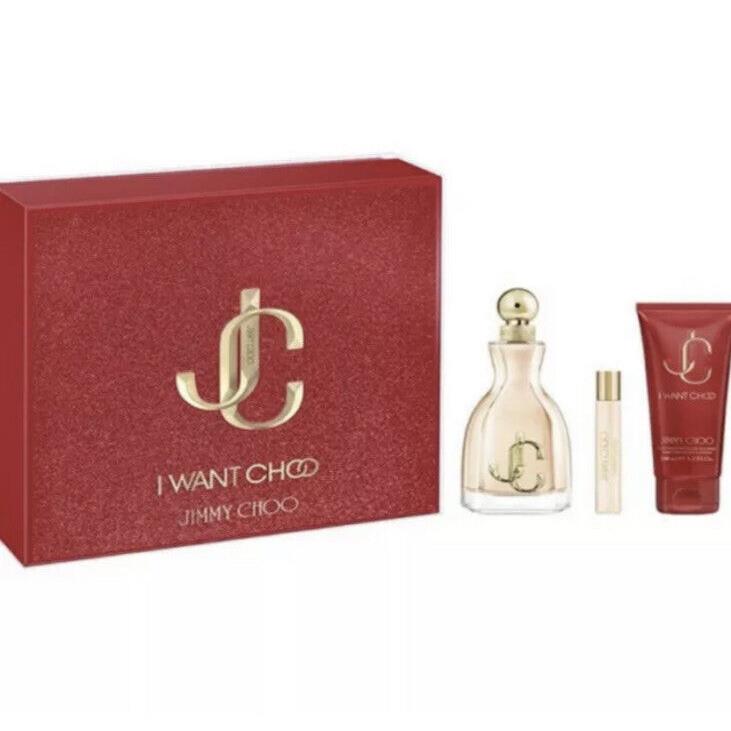 Jimmy Choo I Want Choo 3pc Gift Set For Women Boxed Sane As Shown