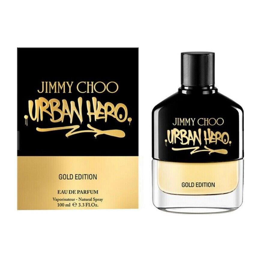 Jimmy Choo Urban Hero Gold Edition Men 3.3 oz 100 ml Eau De Parfum Spray