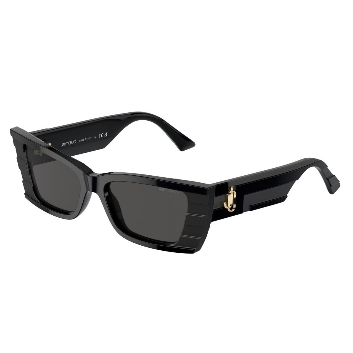 Jimmy Choo JC5009 500087 Matte Black Dark Grey 53 mm Women`s Sunglasses