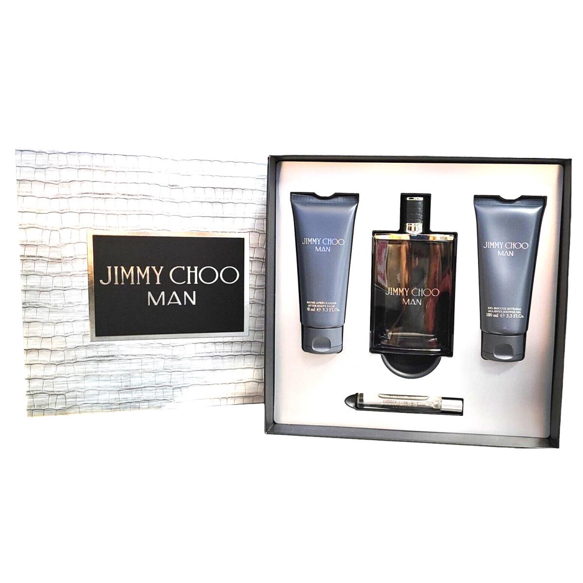 Jimmy Choo Man by Jimmy Choo For Men - 4 Pc`s Gift Set