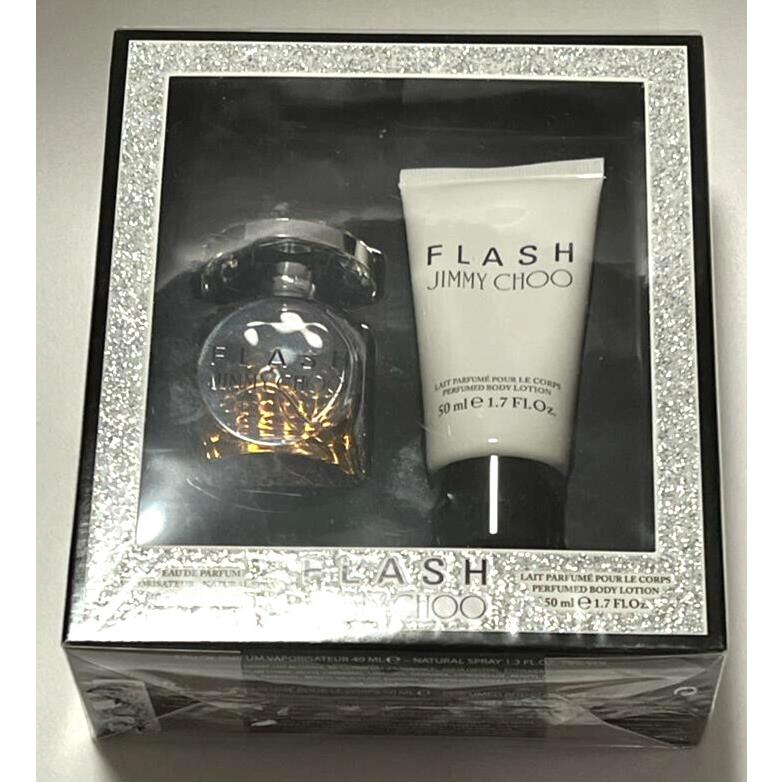 Jimmy Choo Flash For Women Set: Etp 1.3 OZ/40ml + Body Lotion 1.7oz/50ml