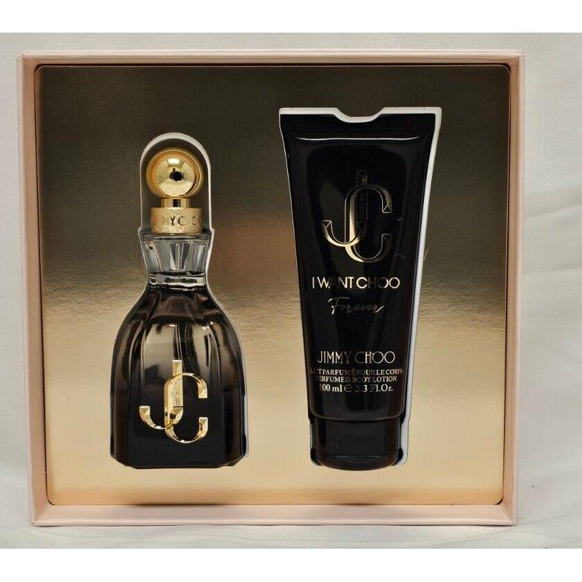 Jimmy Choo I Want Choo Forever Gift Set 60ML 2.OZ Edp SP 100ML 3.4.OZ BL