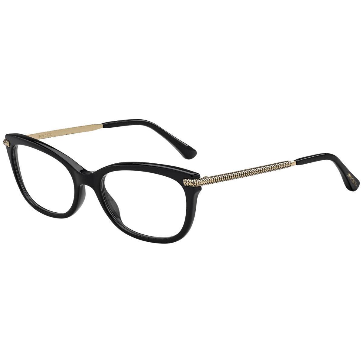 Jimmy Choo JC 217 807 Eyeglasses Black Frame 52mm