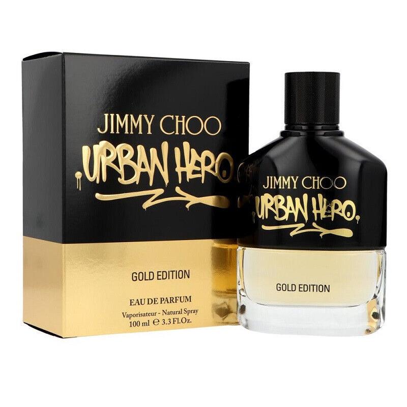 Jimmy Choo Urban Hero Gold Edition Men 3.3 3.4 oz 100 ml Eau De Parfum Spray