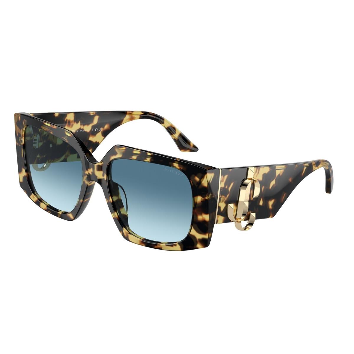 Jimmy Choo JC5006U 500419 Yellow Havana Gradient Blue 55 mm Women`s Sunglasses