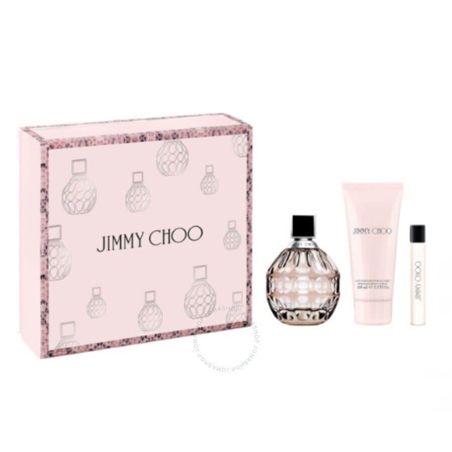 Jimmy Choo For Women 3 PC Set 3.3 oz Edp + 3.3 oz Lotion + Mini Edp